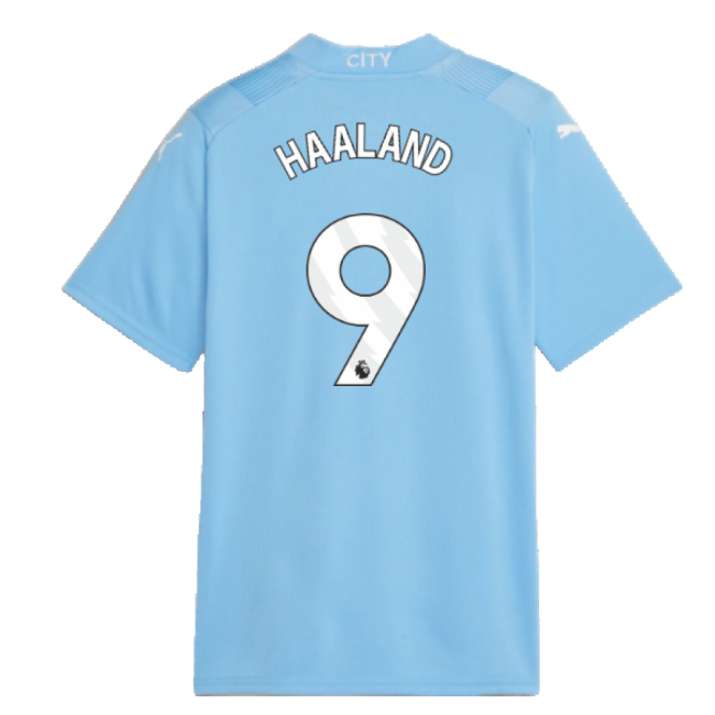 2023-2024 Man City Home Shirt (Kids) (HAALAND 9)-ly44