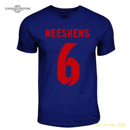 Johan Neeskens Barcelona Hero T-shirt (navy)-BuySoccerJersey Hub
