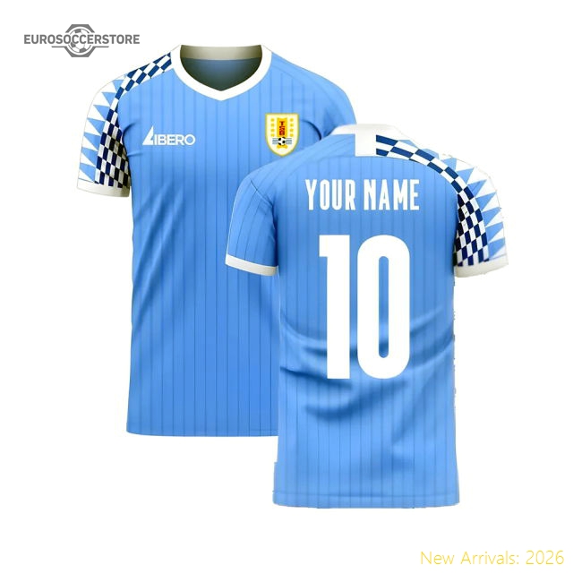 Uruguay 2025-2026 Home Concept Football Kit (Libero) (Your Name)-ly44