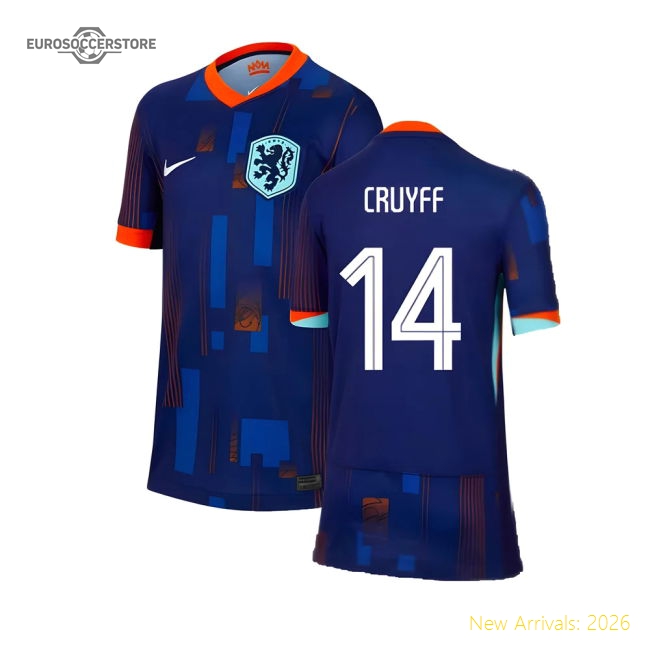 2024-2025 Netherlands Away Shirt (Kids) (Cruyff 14)-ly44