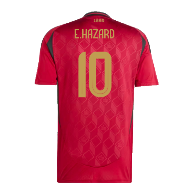 2024-2025 Belgium Home Shirt (E.Hazard 10)-ly44