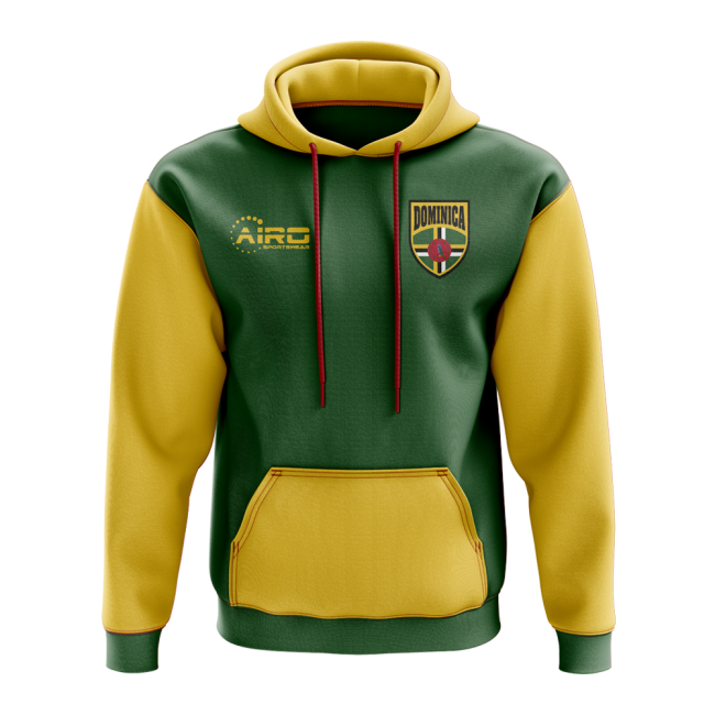 Dominica Concept Country Football Hoody (Green)-Football Jersey Hub