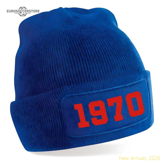 Paris 1970 Football Beanie Hat (Blue)-ly44