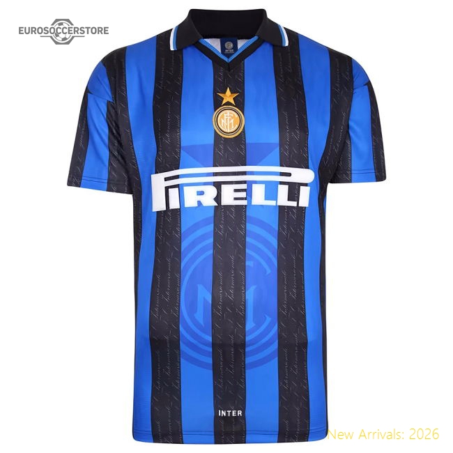 1998 Inter Milan Score Draw Home Shirt (IBRAHIMOVIC 8)-ly44