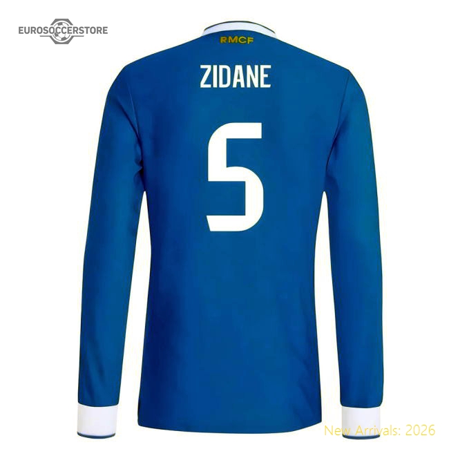 2025-2026 Real Madrid Authentic Long Sleeve Third Shirt (Zidane 5)-Football Jersey Hub