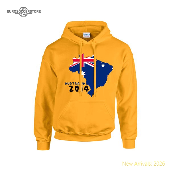 Australia 2014 Country Flag Hoody (yellow)-BuySoccerJersey Hub
