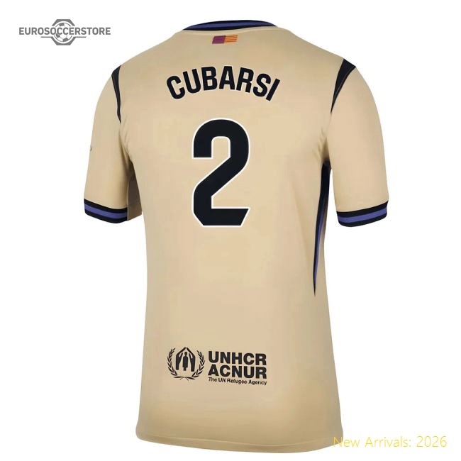 2025-2026 Barcelona Away Shirt (Cubarsi 2)-BuySoccerJersey Hub