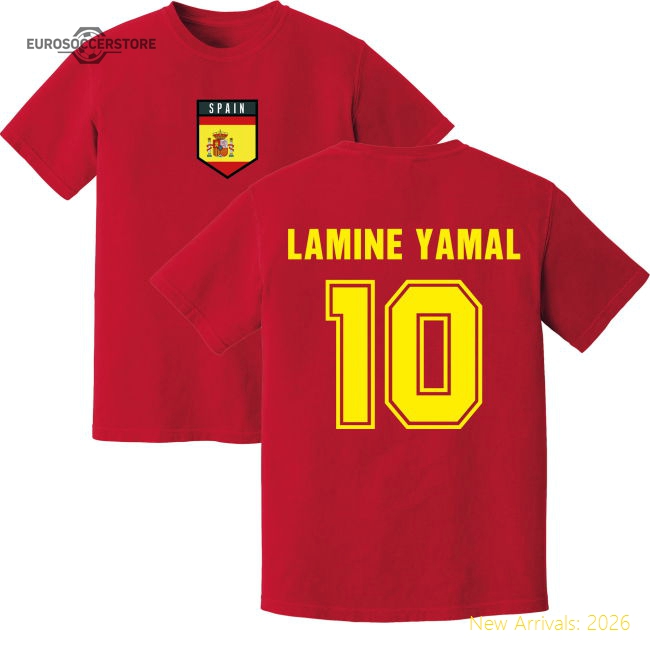 Lamine Yamal Spain Training Jersey (Red)-Football Jersey Hub
