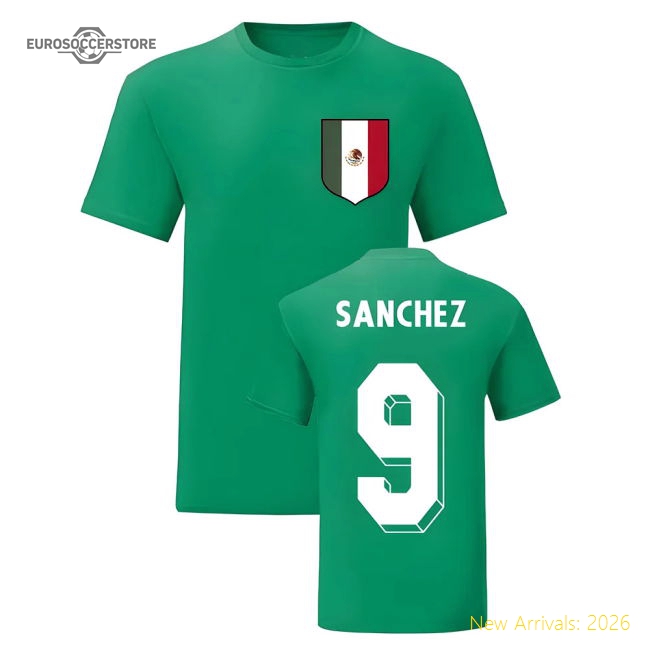 Hugo Sanchez Mexico National Hero Tee\'s (Green)-ly44