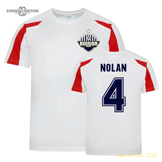 Kevin Nolan Bolton Sports Training Jersey (White)