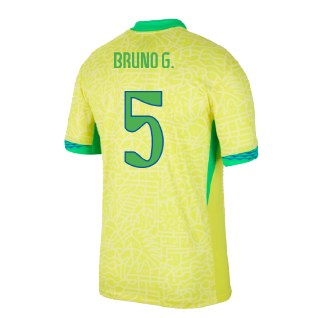 2024-2025 Brazil Home Shirt (Bruno G. 5)-Football Jersey Hub