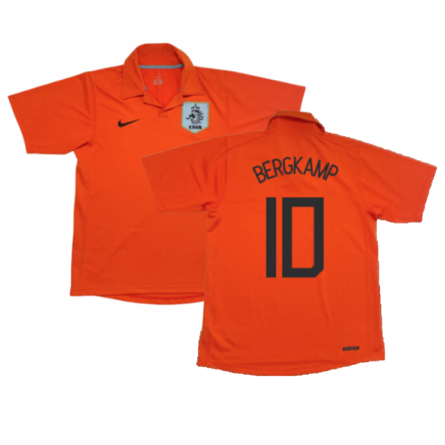 Holland 2006-08 Home Shirt (M) ((Good) M) (Bergkamp 10)-ly44