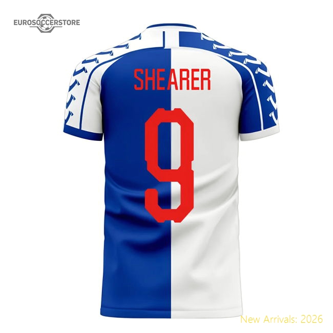 Blackburn 2025-2026 Home Concept Football Kit (Viper) (Shearer 9) Jersey