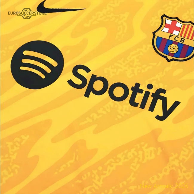 2024-2025 Barcelona Away Goalkeeper Shirt (Yellow)-BuySoccerJersey Hub