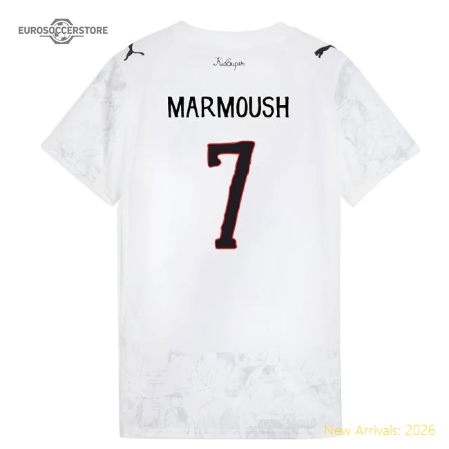2025-2026 KIDSUPER x Manchester City CWC Shirt (White) - Womens (Marmoush 7)-Football Jersey Hub