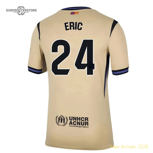 2025-2026 Barcelona Away Shirt (Eric 24)-BuySoccerJersey Hub