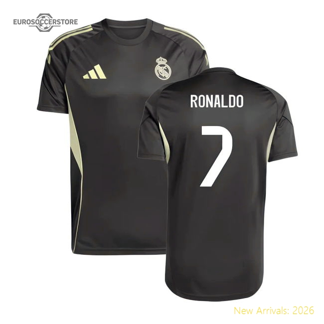 2025-2026 Real Madrid Training Jersey (Utility Grey) (Ronaldo 7)-BuySoccerJersey Hub