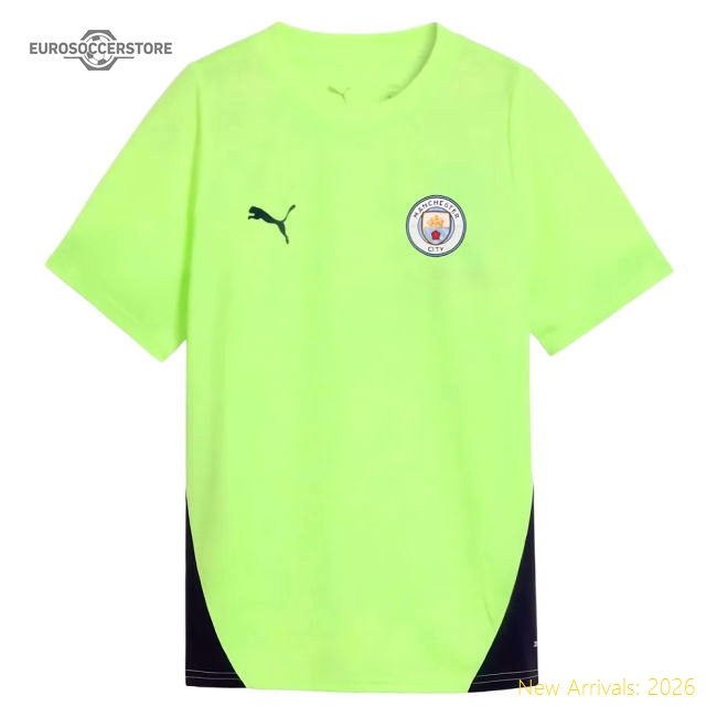 2025-2026 Man City Training Jersey (Fizzy Apple) - Kids (Haaland 9)-ly44