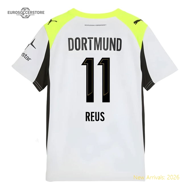 2025-2026 Borussia Dortmund Away Shirt (Kids) (Reus 11)-ly44