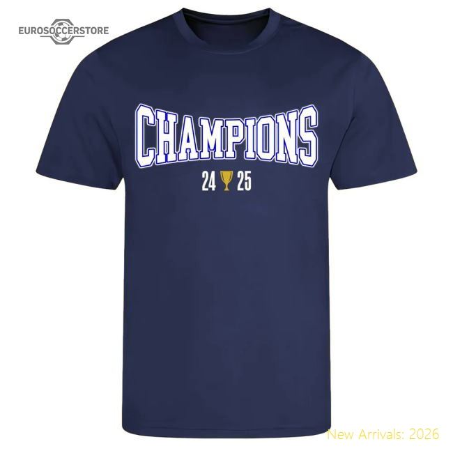 Birmingham City 2024-25 Champions T-Shirt (Blue)