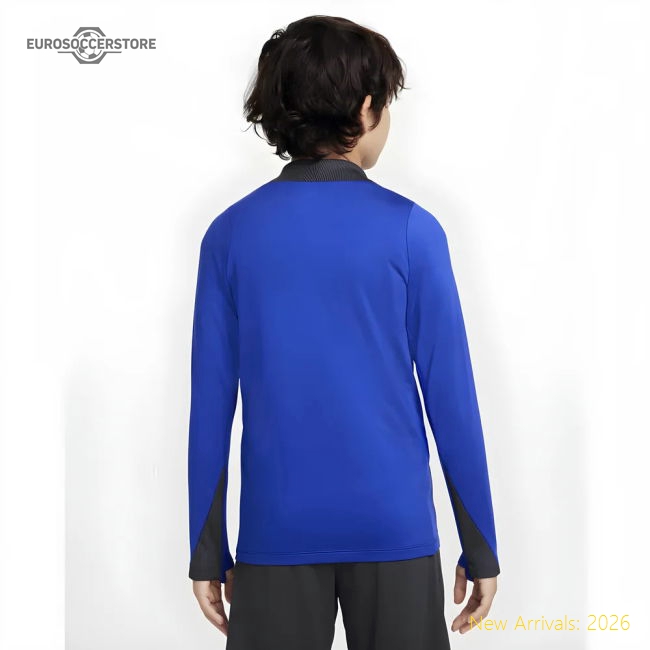 2024-2025 Barcelona Third Dri-FIT Drill Top (Blue) - Kids-BuySoccerJersey Hub