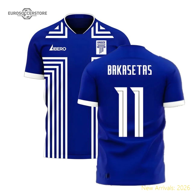 Greece 2025-2026 Away Concept Football Kit (Libero) (BAKASETAS 11) Jersey