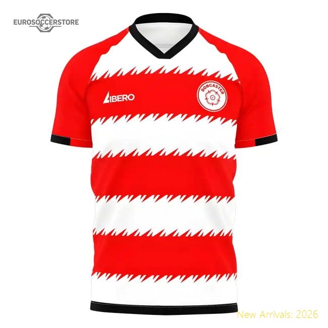 Doncaster 2025-2026 Home Concept Football Kit (Libero) - Womens-Football Jersey Hub