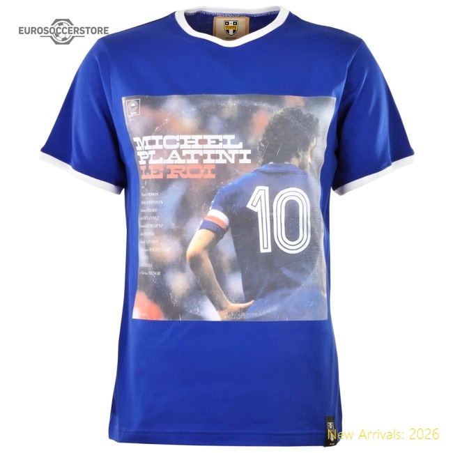 Pennarello: LPFC - Platini T-Shirt - Royal/White Ringer-ly44