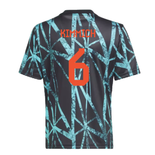 2024-2025 Bayern Munich Pre-Match Shirt (Black) - Kids (Kimmich 6)-Football Jersey Hub