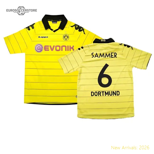 Borussia Dortmund 2010-11 Home Shirt ((Excellent) M) (Sammer 6)-Football Jersey Hub