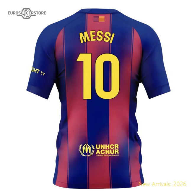 2025-2026 Barcelona Home Shirt (Kids) (Messi 10)-BuySoccerJersey Hub