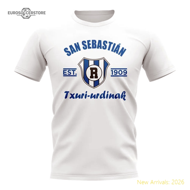 Real Sociedad Established Football T-Shirt (White)-ly44