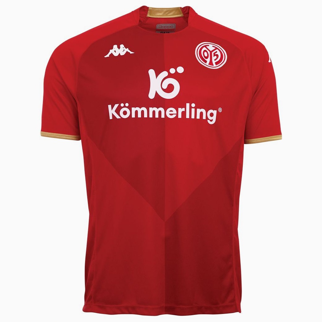 Mainz Kit Released New Sponsor Logo 05 22 23 Home Apparel 'Friendly'