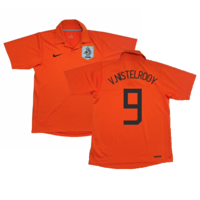 Holland 2006-08 Home Shirt (M) ((Good) M) (V.Nistelrooy 9)-ly44
