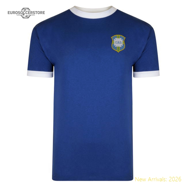Score Draw Brazil 1970 World Cup Away Final shirt-ly44