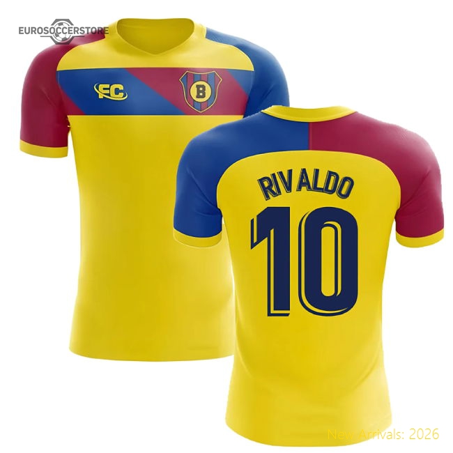 2018-2019 Barcelona Fans Culture Away Concept Shirt (Rivaldo 10)-BuySoccerJersey Hub