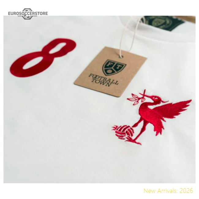 Steven Gerrard The Bird White 8 Retro Shirt-ly44