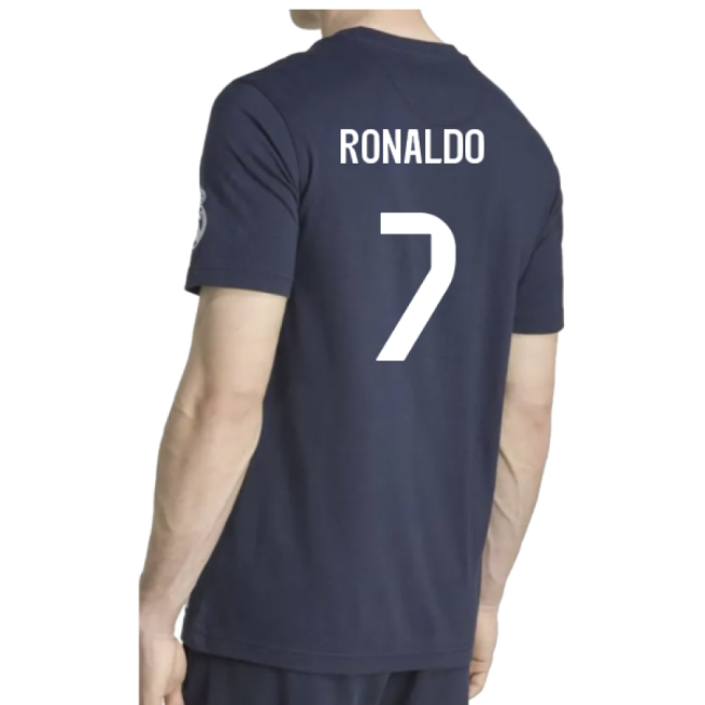 2025-2026 Real Madrid US Tee (Navy) (Ronaldo 7)-BuySoccerJersey Hub