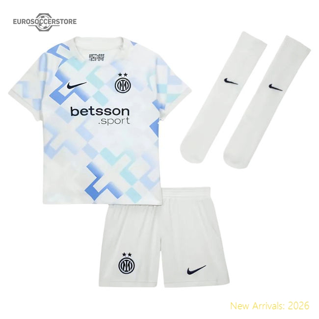 2025-2026 Inter Milan Away Mini Kit (Thuram 9)-Football Jersey Hub