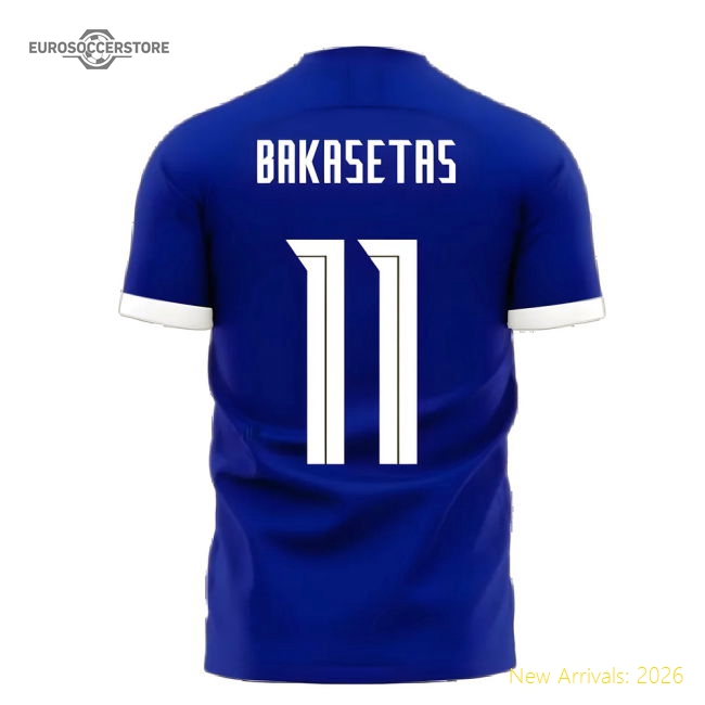 Greece 2025-2026 Away Concept Football Kit (Libero) (BAKASETAS 11) Jersey