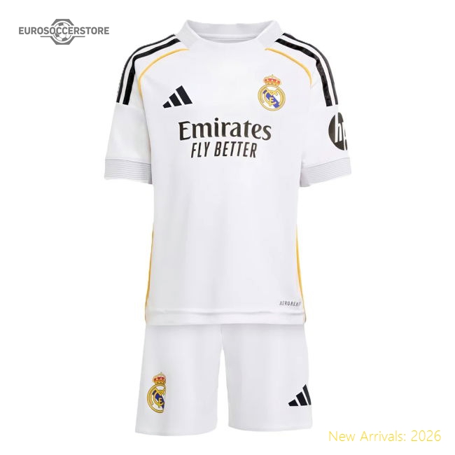 2025-2026 Real Madrid Home Mini Kit (Ronaldo 7)-BuySoccerJersey Hub