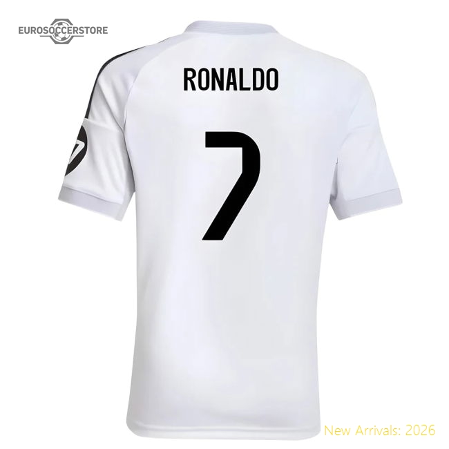 2025-2026 Real Madrid Home Shirt (Kids) (Ronaldo 7)-BuySoccerJersey Hub