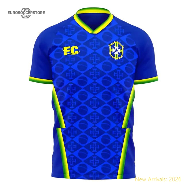 Brazil 2021-2022 Away Concept Football Kit (Fans Culture)-ly44