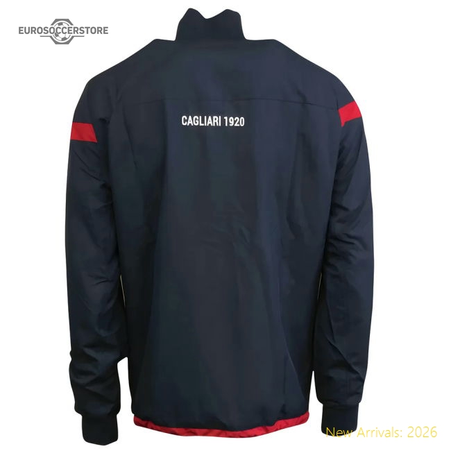 2017-2018 Cagliari Macron Microfibre Travel Tracksuit (Dark Grey)-ly44