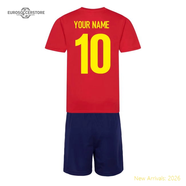 Personalised Spain Training Kit-Football Jersey Hub