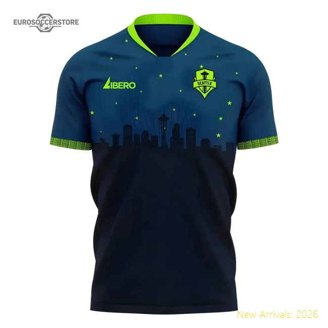 Seattle Sounders 2025-2026 Away Concept Football Kit (Libero) - Womens-BuySoccerJersey Hub