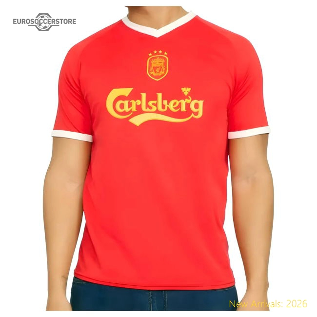 2001-2023 Liverpool Retro Euro Home Shirt-Football Jersey Hub