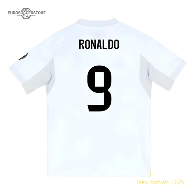 2025-2026 Real Madrid Home Youth Kit (Ronaldo 9)-BuySoccerJersey Hub