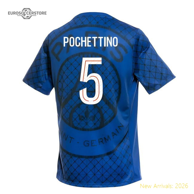 2025-2026 PSG Academy Pro Home Pre Match Shirt (Royal) (Pochettino 5)-BuySoccerJersey Hub