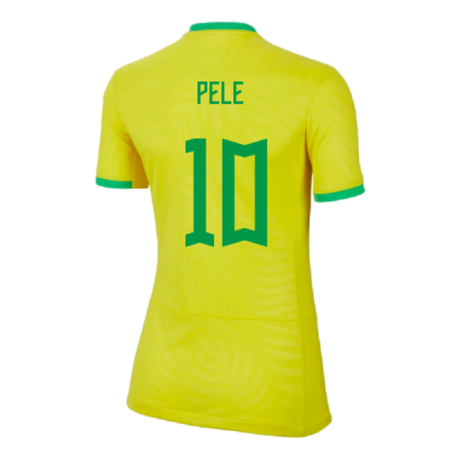 2023-2024 Brazil WWC Home Shirt (Ladies) (Pele 10)-ly44